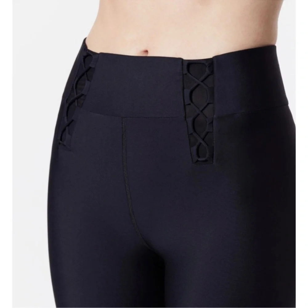Carbon38 Ruffle Ankle Leggings Size‎ Small